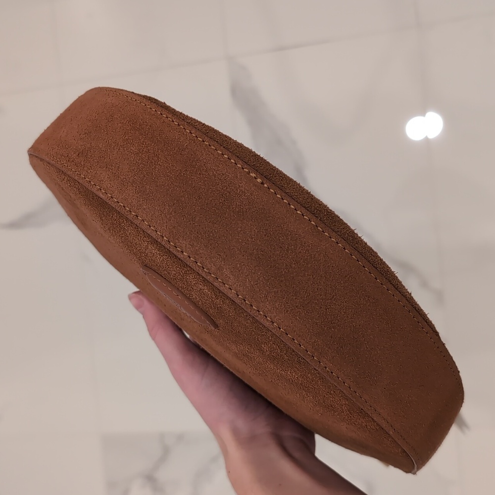 NWT Moncrief London Mylah Cognac Suede Handbag - Picture 12 of 12